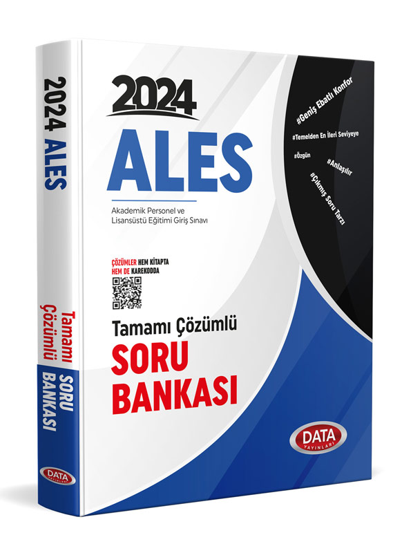 2024 ALES Tamamı Çözümlü Soru Bankası Data Yayınları