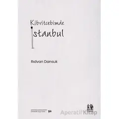Kibritcebimde İstanbul - Rıdvan Dansuk - Pikaresk Yayınevi