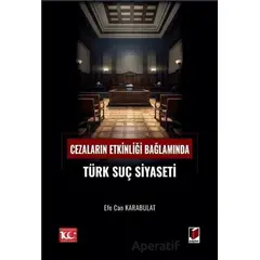 Cezaların Etkinliği Bağlamında Türk Suç Siyaseti - Efe Can Karabulat - Adalet Yayınevi