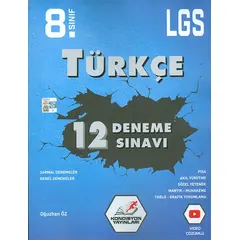 8.Sınıf LGS Türkçe 12li Deneme Sınavı Kondisyon Yayınları