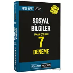 2022 KPSS ÖABT Sosyal Bilgiler 7 Deneme - Kolektif - Pegem Akademi Yayıncılık