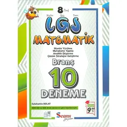 8. Sınıf LGS Matematik 10 Deneme Seans Yayınları