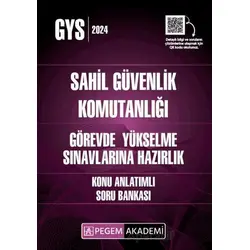 2024 GYS Sahil Güvenlik Komutanlığı Görevde Yükselme Konu Anlatımlı Soru Bankası