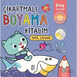 Çıkartmalı Boyama Kitabım - Tatil Zamanı - Kolektif - 0-6 Yaş Yayınları