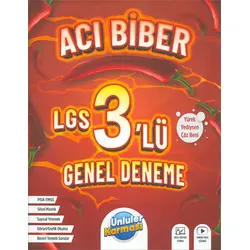 8.Sınıf LGS Acı Biber Genel 3 Lü Deneme Ünlüler Karması