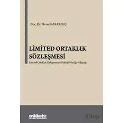 Limited Ortaklık Sözleşmesi - Hasan Karakılıç - On İki Levha Yayınları