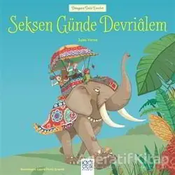 Seksen Günde Devrialem - Dünyaca Ünlü Eserler - Jules Verne - 1001 Çiçek Kitaplar