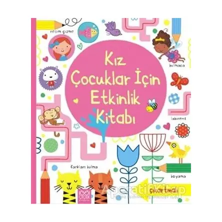 Kızlar için Etkinlik Kitabı - James Maclaine - 1001 Çiçek Kitaplar